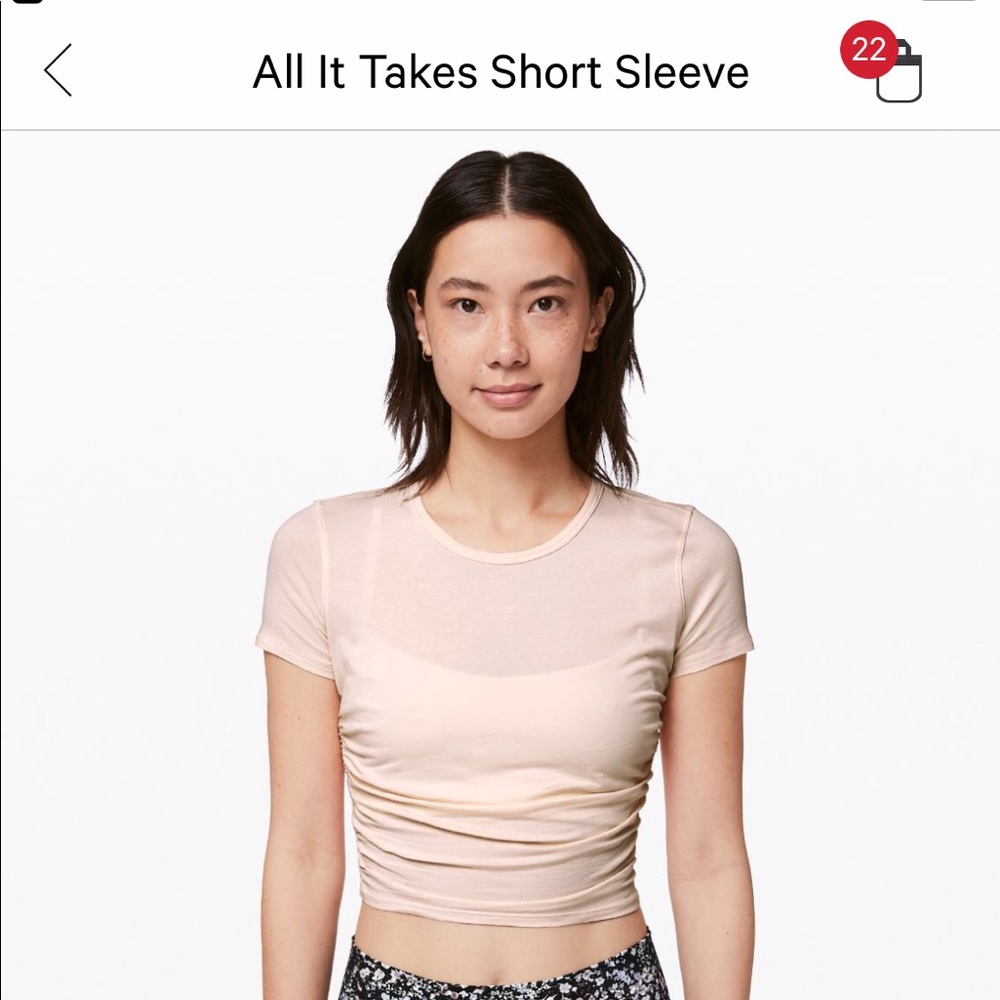Lulu lemon work out top! Light pink